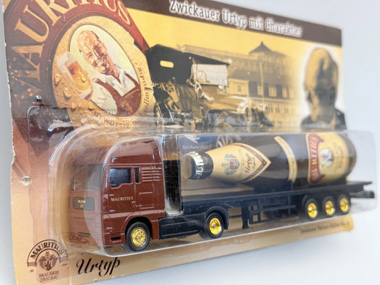 MAN Hümmer 1:87 Ciężarówka Promocyjna MAURITIUS Blister Brązowy Reklama – zdjęcie 2
