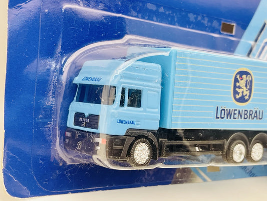 MAN TRUCK DGD 1:87 Ciężarówka Promocyjna LÖWENBRÄU Blister Niebieski – zdjęcie 2