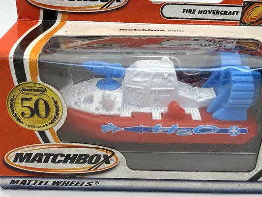 FIRE HOVERCRAFT 50th Anniversary Straż pożarna Matchbox 2001 Czerwony 1:63 – zdjęcie 2