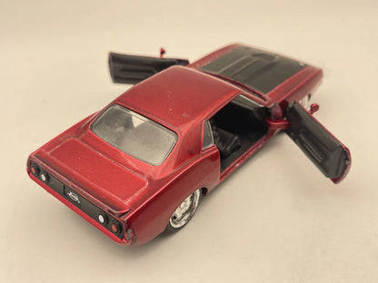 1970 PLYMOUTH BARRACUDA, Jada Toys 2017, Die cast 99001, Bordowy, 1:32 – zdjęcie 2