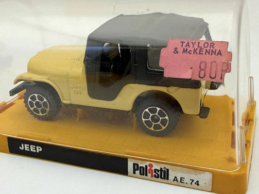 JEEP CJ5 Ae Polistil Żółty 1:64 Made in Italy – zdjęcie 2