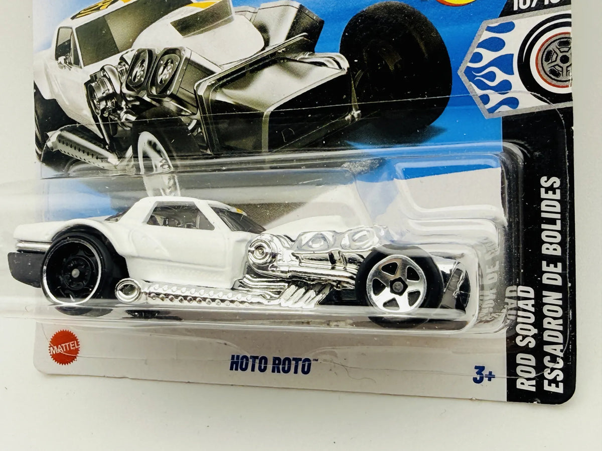 Roto Moto Hot Wheels Rod Squad 1:64 Blister Biały – zdjęcie 2
