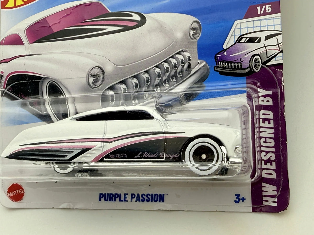 Purple Passion Mainline Hot Wheels 2025 Biały 1:64 – zdjęcie 2
