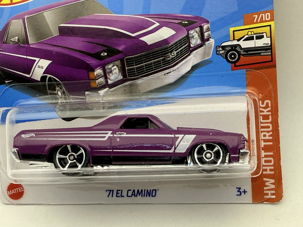 '71 El Camino HW Hot Trucks Hot Wheels 2024 Fioletowy 1:64 – zdjęcie 2