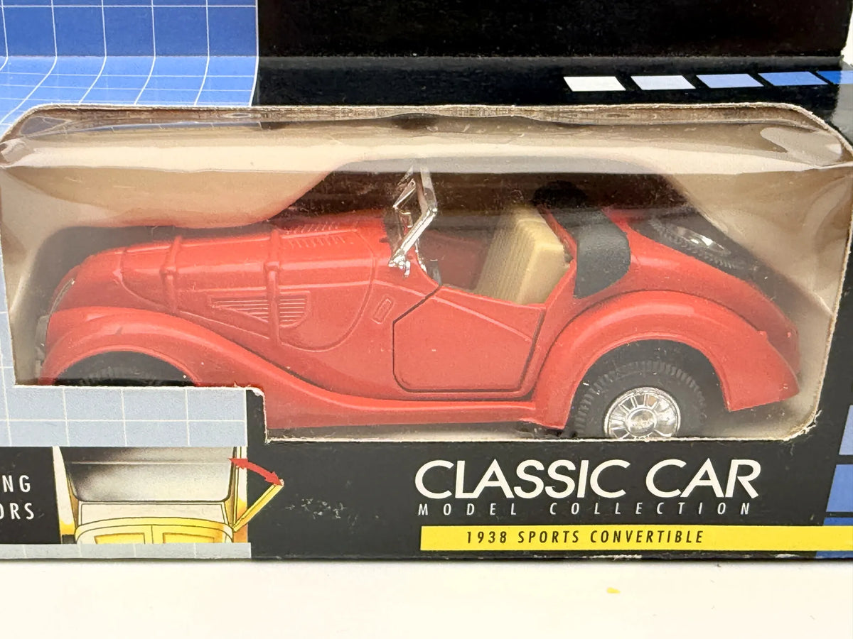 1938 Sports Convertible Classic Car Model Collection 1990 Czerwony 1:43 – zdjęcie 2