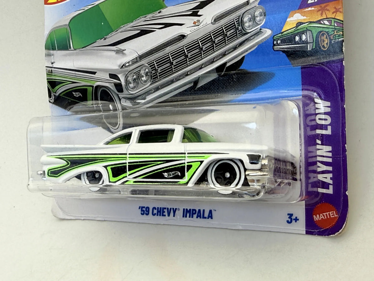 '59 Chevy Impala Mainline Hot Wheels 2026 Biały 1:64 – zdjęcie 2