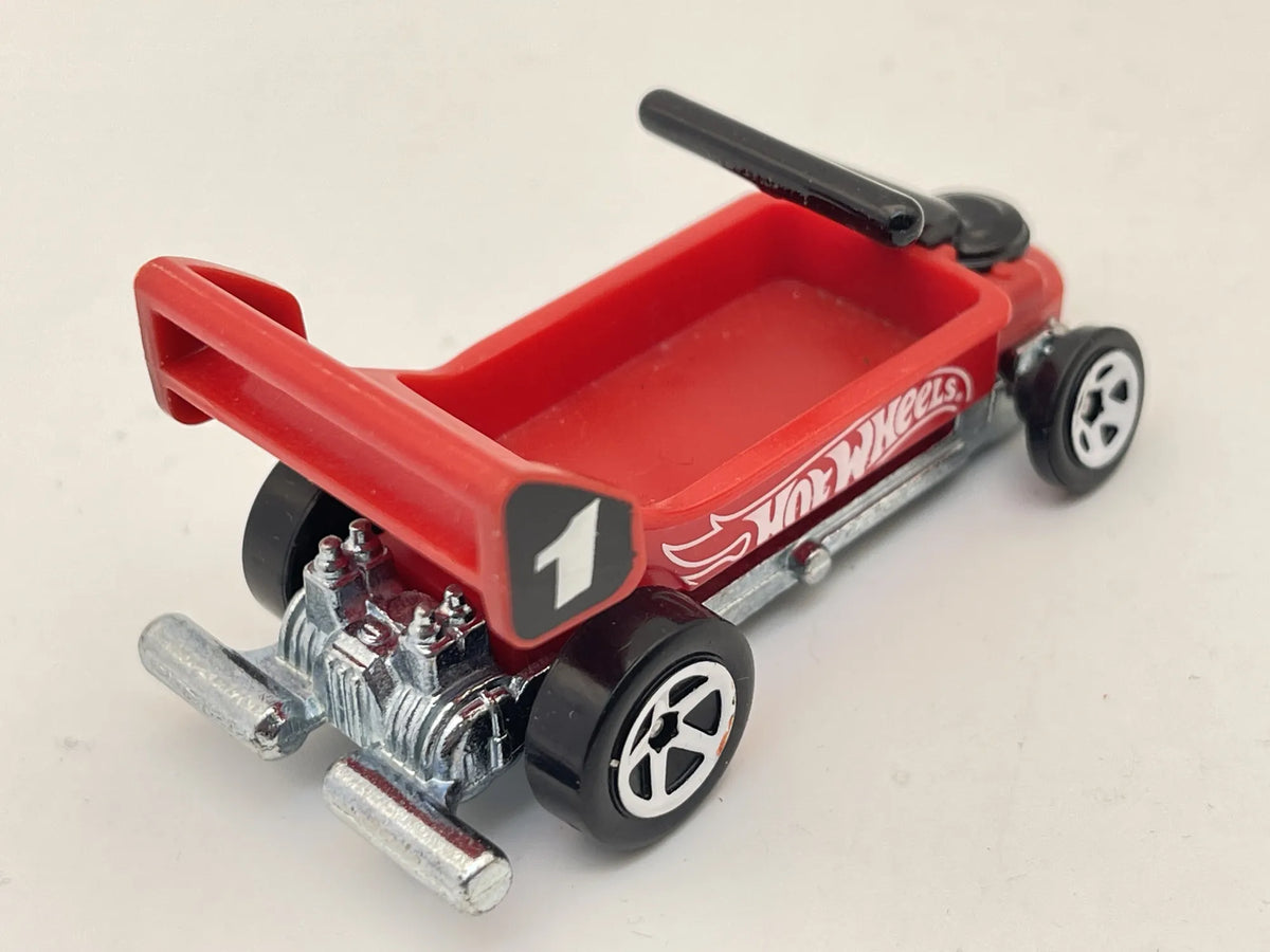 DRAGGIN' WAGON, Hot Wheels 2022, Resoraki, Die cast R37, Czerwony, 1:64 – zdjęcie 2