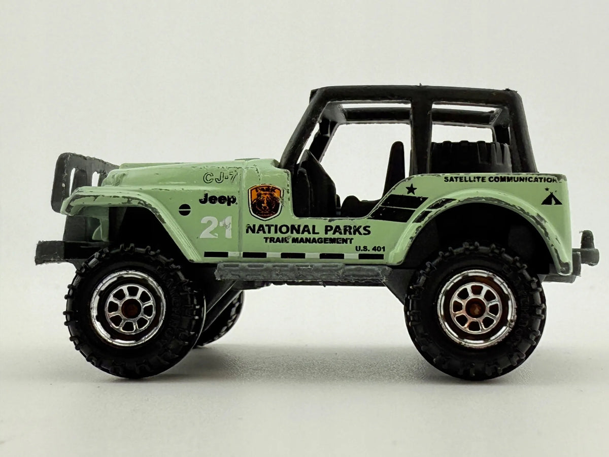 Jeep Cj-7 Matchbox 2003 Miętowy 1:64 – zdjęcie 2