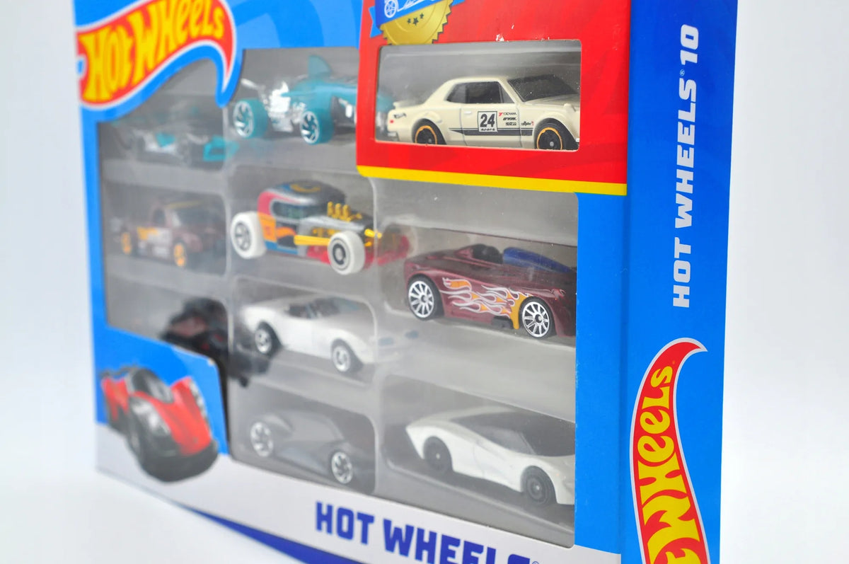 ZESTAW 10 SAMOCHODZIKÓW, Hot Wheels, Resoraki, Die cast 54886, Różnorodna – zdjęcie 2