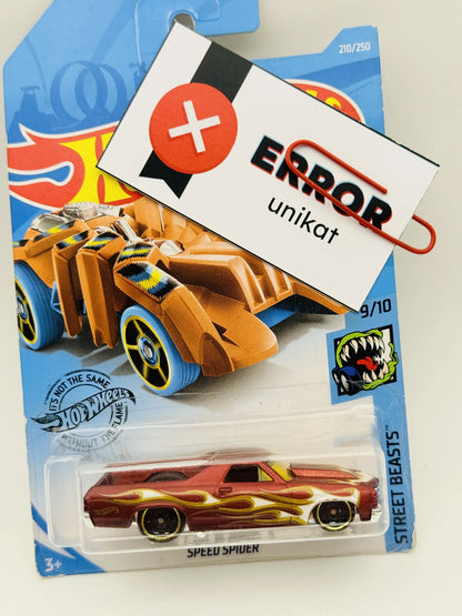 Speed Spider Hot Wheels 2019 Fabryczny Error 1:64 El Camino – zdjęcie 2