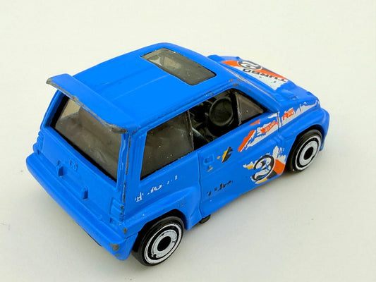HONDA CITY TURBO II, Hot Wheels, Resoraki, Die cast Fjv43, Niebieski, 1:64 – zdjęcie 2