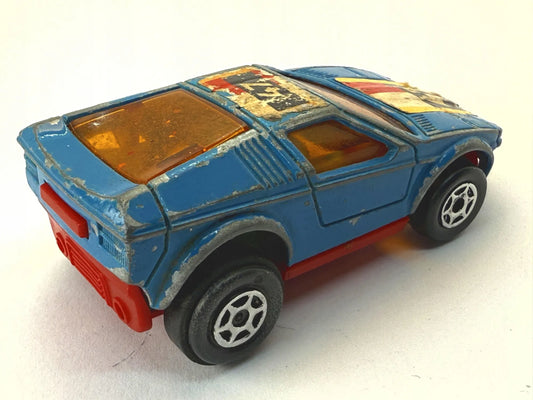 BMW Turbo Motor HW Motor Show Majorette '80 Niebieski 1:60 Made in France – zdjęcie 2