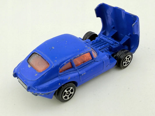 E TYPE JAGUAR Corgi '70 Niebieski 1:64 Made in Gt. Britain – zdjęcie 2