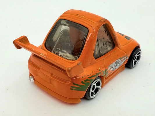 Toyota Supra Tooned Hot Wheels 2022 Pomarańczowy 1:64 Samochód Osobowy – zdjęcie 2