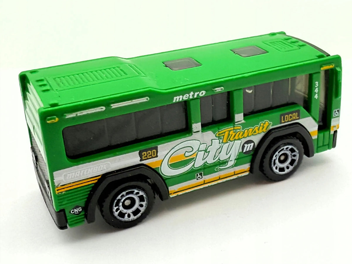 CITY BUS Matchbox 2004 Zielony 1:120 – zdjęcie 2