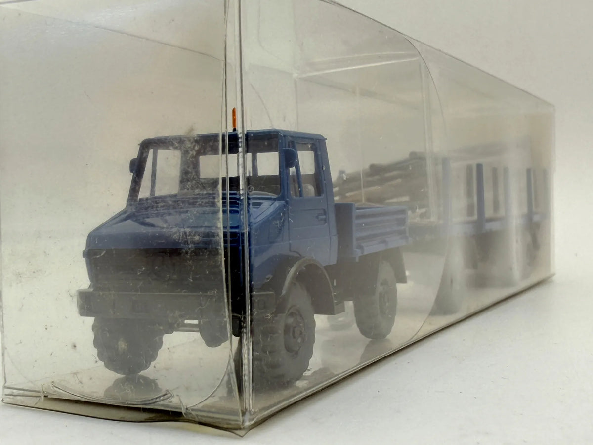 Ciężarówka Mercedes Unimog U 1700 Wiking Niebieski 1:87 Made in W. Germany – zdjęcie 2