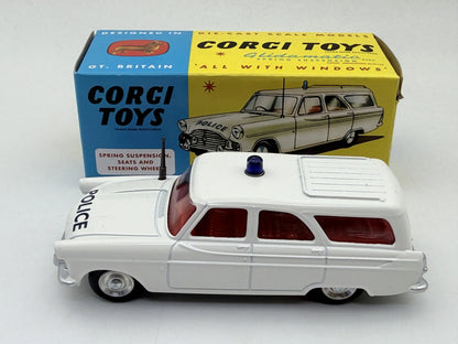 FORD ZEPHYR MOTORWAY PATROL POLICE Policja Corgi Biały 1:43 – zdjęcie 2