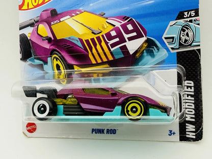 Punk Rod Hot Wheels 2025 HW Modified 1:64 99 Blister Fioletowy – zdjęcie 2