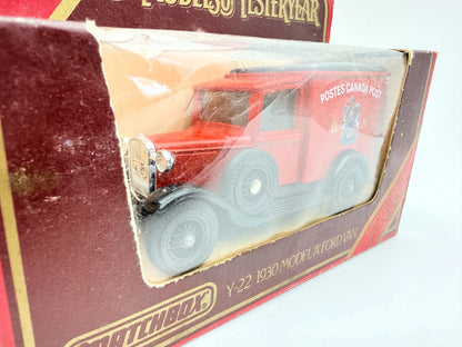 1930 MODEL 'A' FORD VAN, Matchbox 1984, Made in England, Die cast Y22, 1:40 – zdjęcie 2