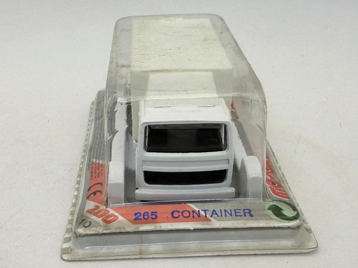 Ciężarówka CONTAINER Majorette '90 Biały 1:64 Made in France Total Gaz – zdjęcie 2