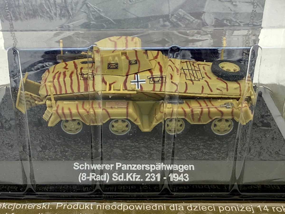 Sd.Kfz. 231 8 Rad - 1943 Tanks of the World Wojsko AmerCom Piaskowy 1:72 – zdjęcie 2