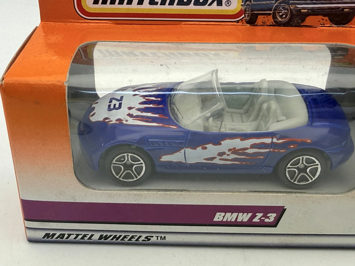 BMW Z-3 Matchbox 1997 Niebieski 1:64 – zdjęcie 2