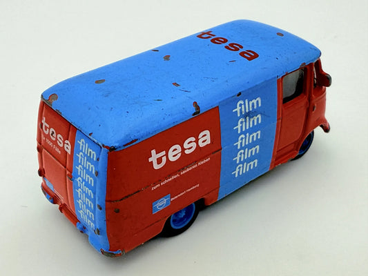 MERCEDES-BENZ L319, Schuco, Tesa, Resoraki Die cast Niebiesko-Czerwony 1:87 – zdjęcie 2