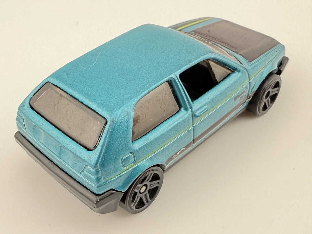 VOLKSWAGEN GOLF MK2 1989, Hot Wheels '18, Die cast FYD60, Niebieski, 1:64 – zdjęcie 2