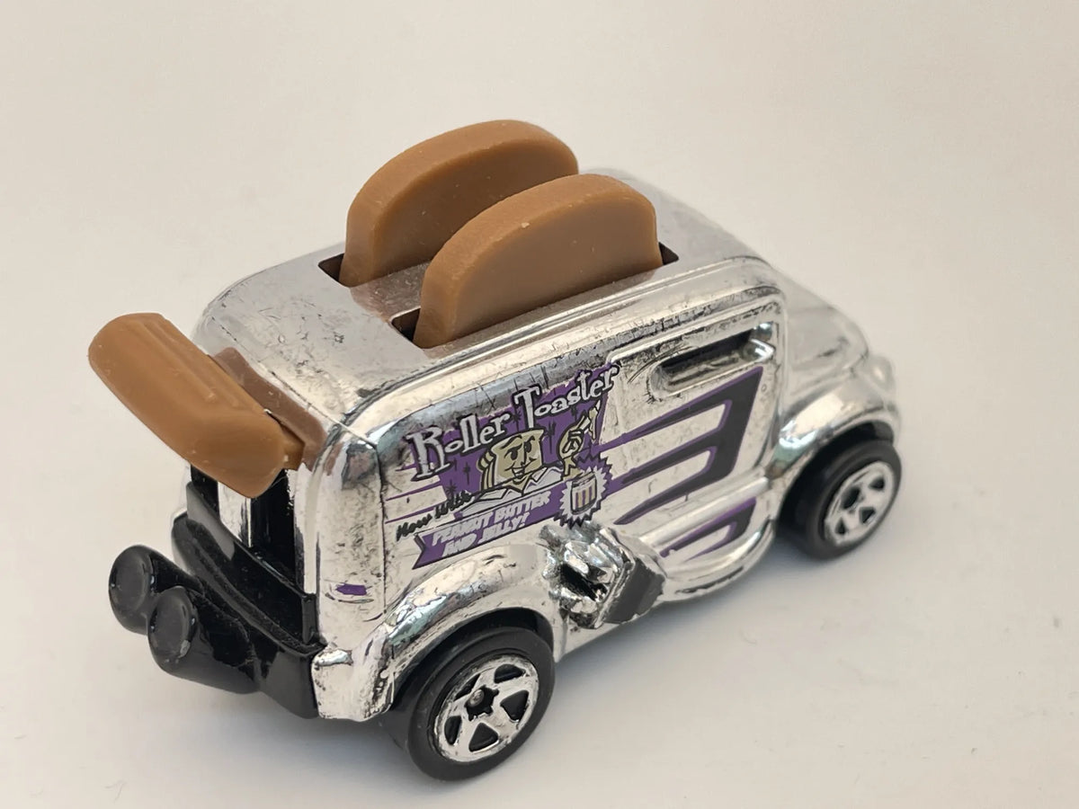 Roller Toaster, Hot Wheels 2016, Resoraki, Die cast, Srebrny chrom, 1:64 – zdjęcie 2