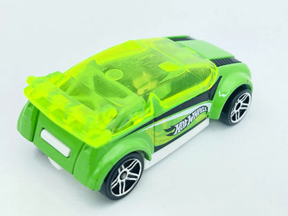 Super Gnat, Hot Wheels 2013, resoraki, die cast, jaskrawy zielony 1:64 – zdjęcie 2