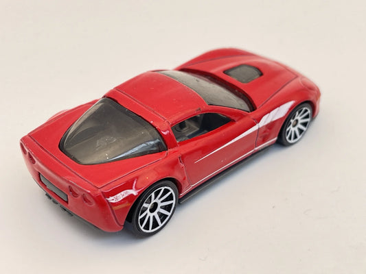 '09 CORVETTE ZR1, Hot Wheels 2008, Resoraki, Die cast, Czerwony 1:64 – zdjęcie 2