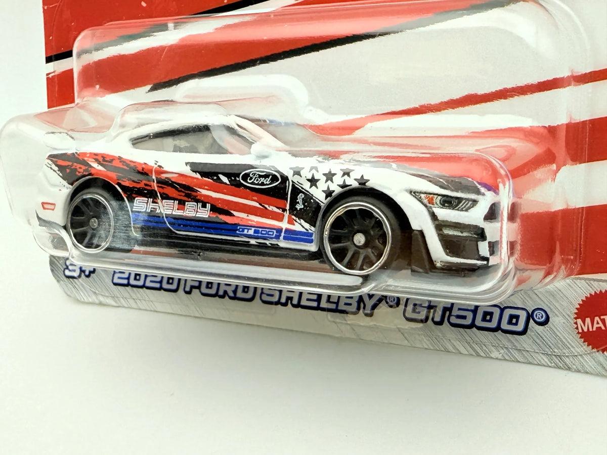 2020 Ford Shelby Gt500 Stars & Stripes Hot Wheels 2023 Biały 1:64 – zdjęcie 2