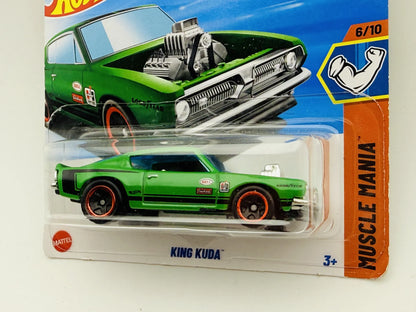 Plymouth Barracuda Hot Wheels 2025 Muscle Mania 1:64 GOODYEAR Muscle Car – zdjęcie 2