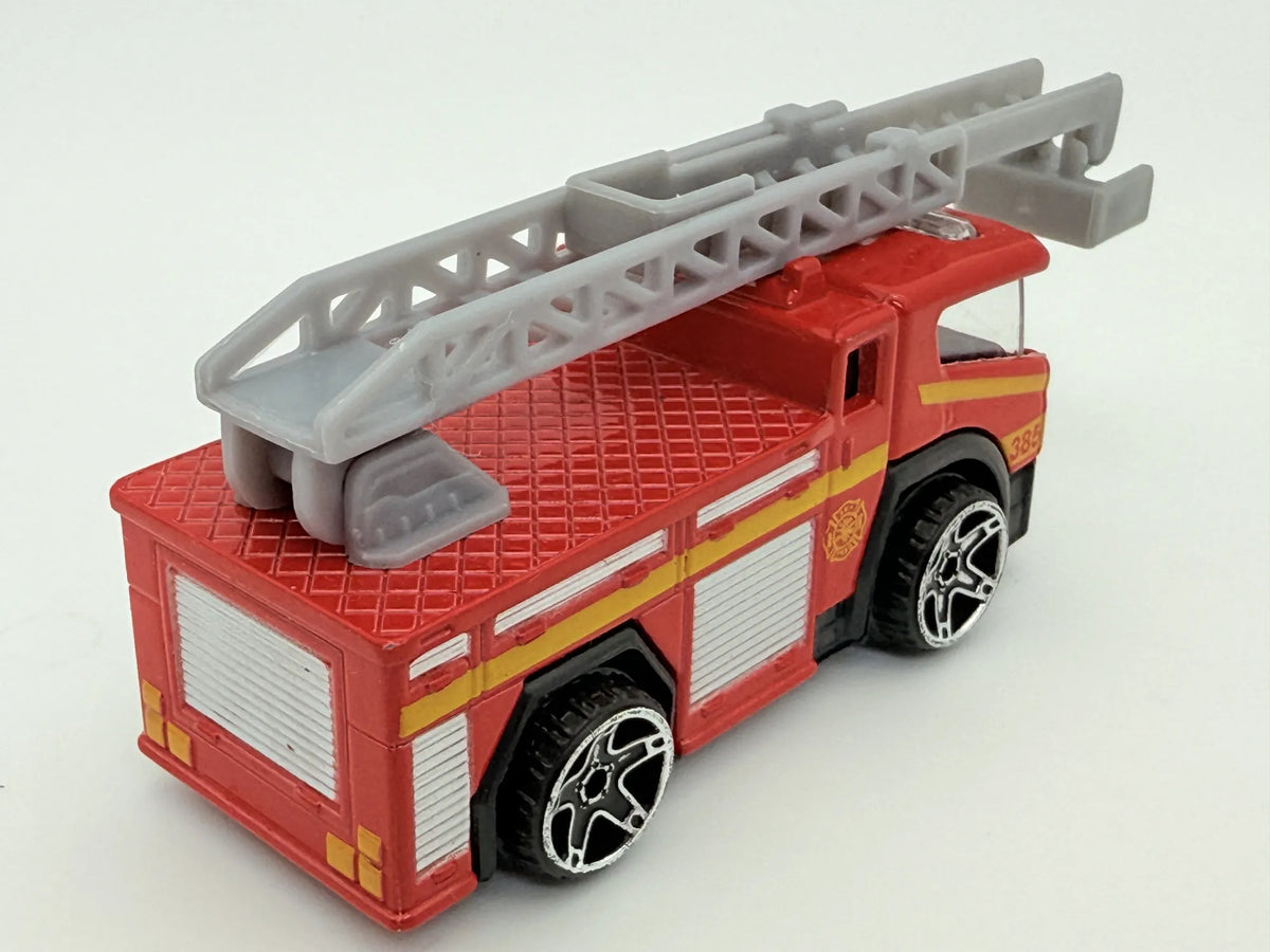 Wóz Strażacki, Ciężarówka 385, Teamsterz, Resoraki, Die cast 1:64, Czerwony – zdjęcie 2