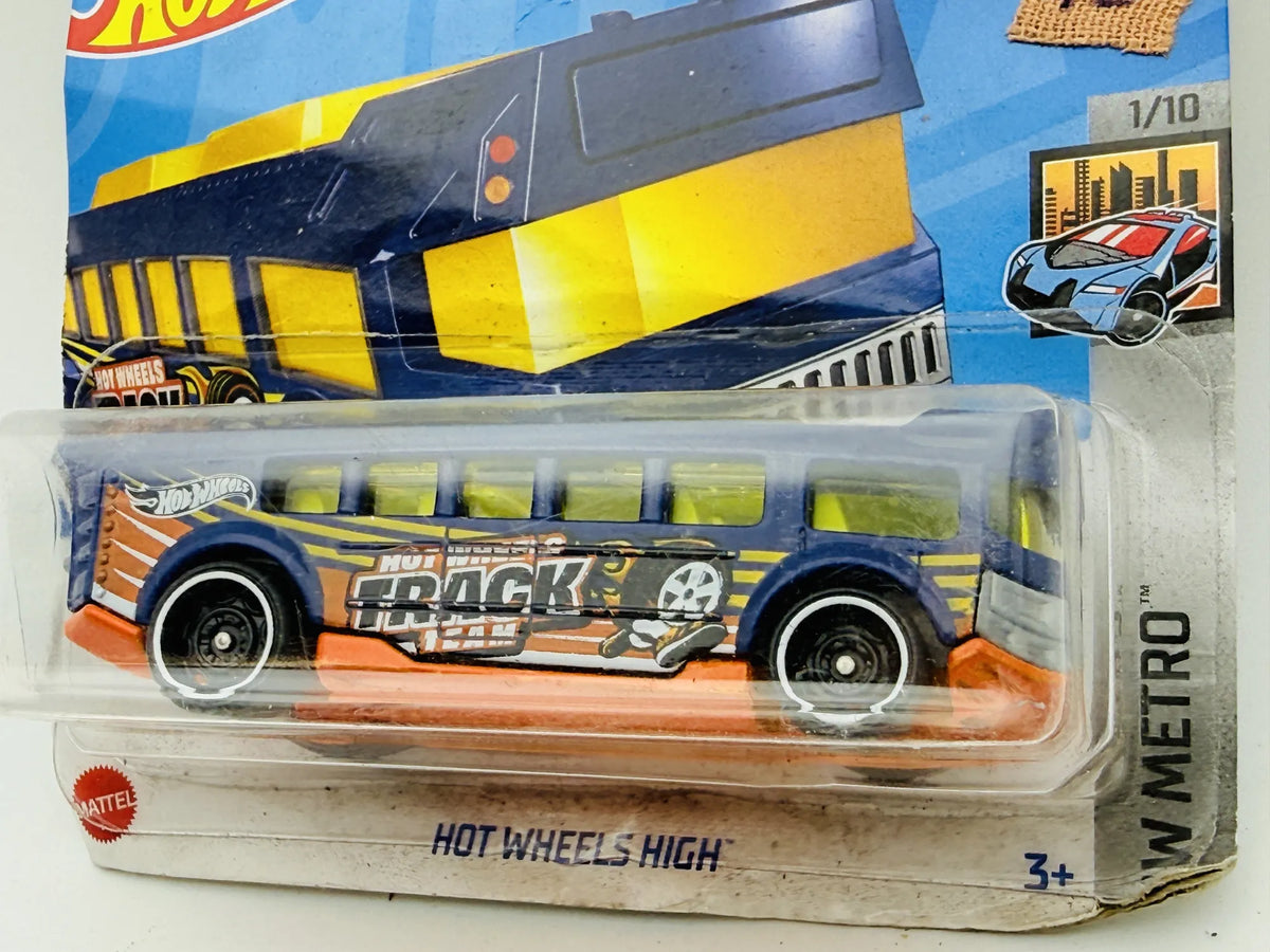 Hot Wheels High Hot Wheels 2023 HW Metro 1:64 Track Team Blister Niebieski – zdjęcie 2