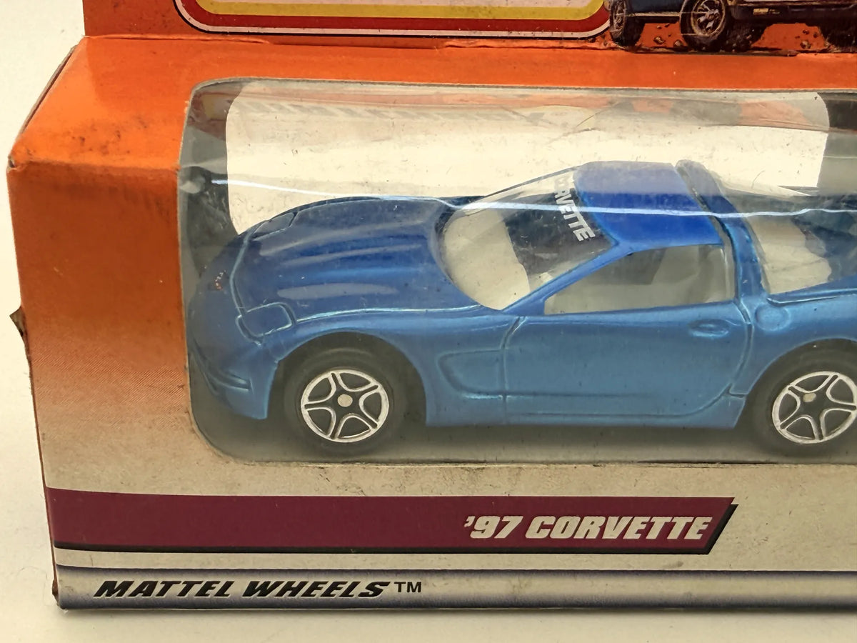 '97 CORVETTE Mattel Wheels Matchbox 1997 Niebieski 1:64 – zdjęcie 2