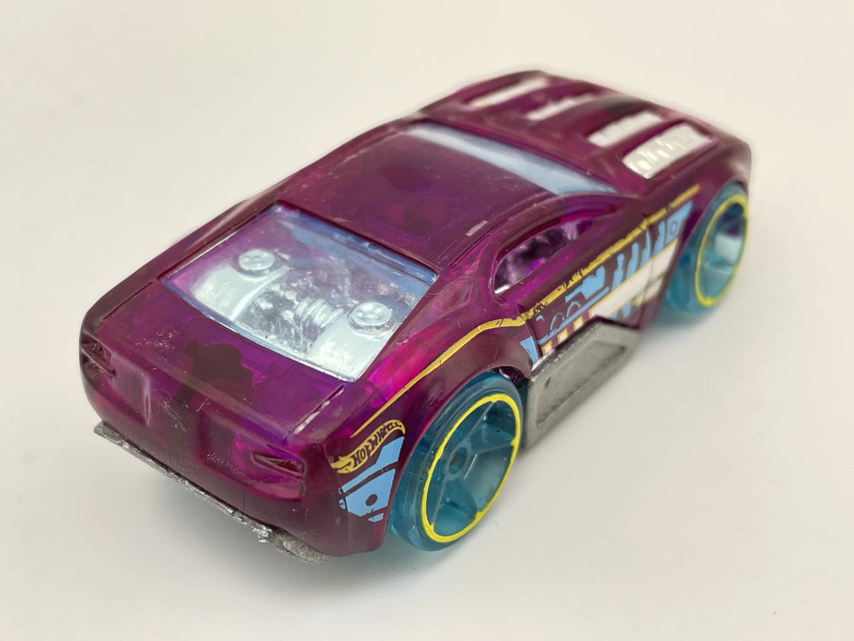 HORSEPLAY, Hot Wheels 2004 Resoraki Die cast 1429 Fiolet przeźroczysty 1:64 – zdjęcie 2