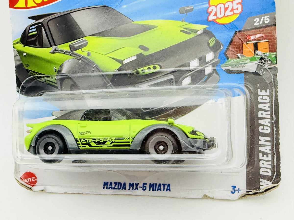 Mazda MX-5 Miata Hot Wheels 13,99 HW Dream Garage 1:64 Blister Zielony – zdjęcie 2