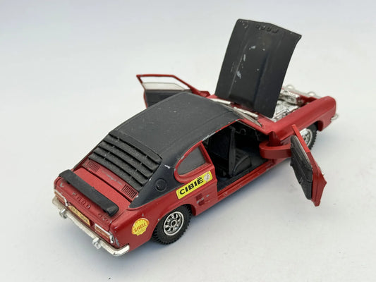 FORD CAPRI Dinky Toys '70 Czerwony 1:25 Made in England – zdjęcie 2