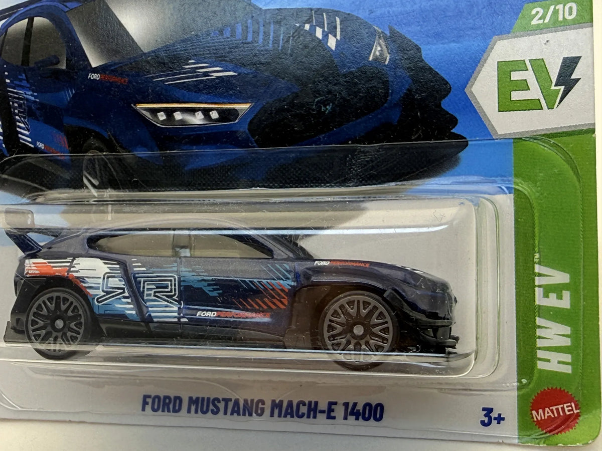 FORD MUSTANG MACH-E 1400 HW EV Hot Wheels 2025 Niebieski 1:64 – zdjęcie 2