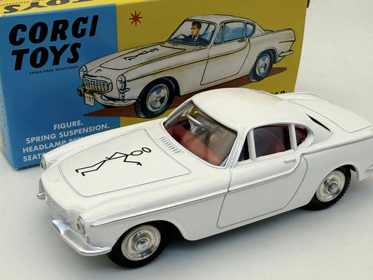 "THE SAINT'S" CAR VOLVO P1800 Z 1965 R. Corgi Biały 1:43 – zdjęcie 2