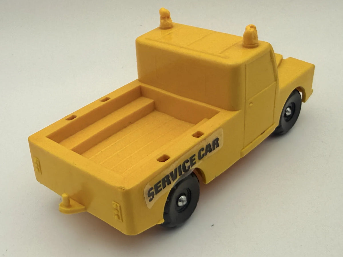 LAND ROVER PICKUP SERVICE CAR, LKE PROD Made in Denmark ok. 1975, Guma 1:25 – zdjęcie 2