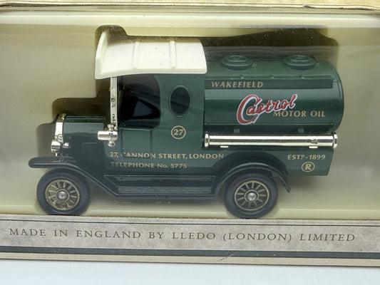 1920 Model T Ford Tanker Lledo Days Gone 1:64 Made in England Castrol – zdjęcie 2