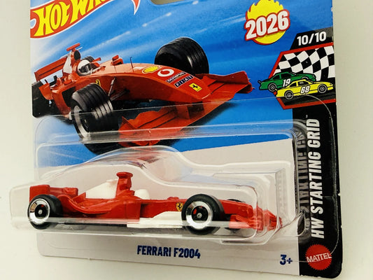 Ferrari F2004 Hot Wheels 2026 Fast & Furious 1:64 Bolid F1 Blister Czerwony – zdjęcie 2