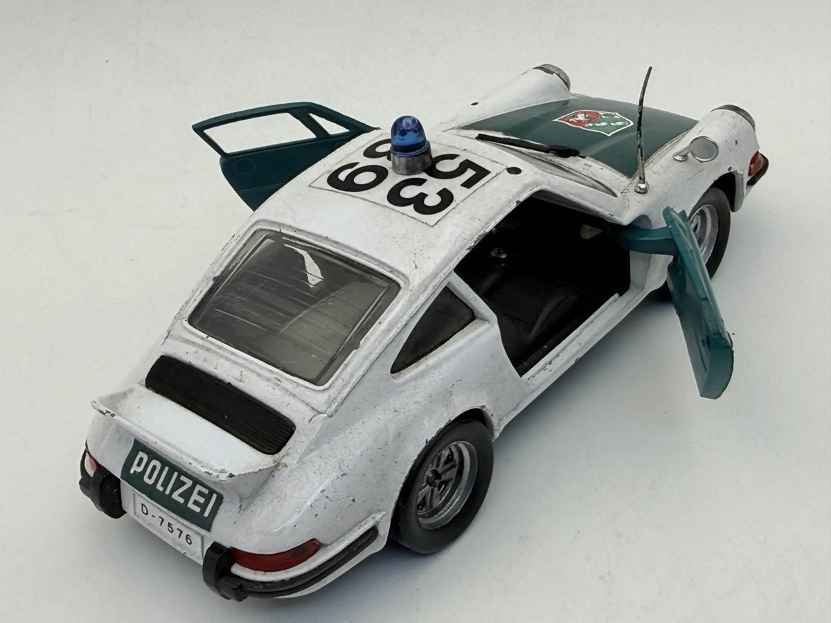 Porsche 911 Carrera Rs 2.7 Polizei Polistil 1979 Biały 1:26 Made in Italy – zdjęcie 2