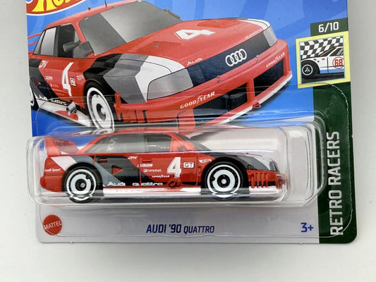 AUDI '90 QUATTRO Drag Racers Hot Wheels 2023 Czerwony 1:64 – zdjęcie 2