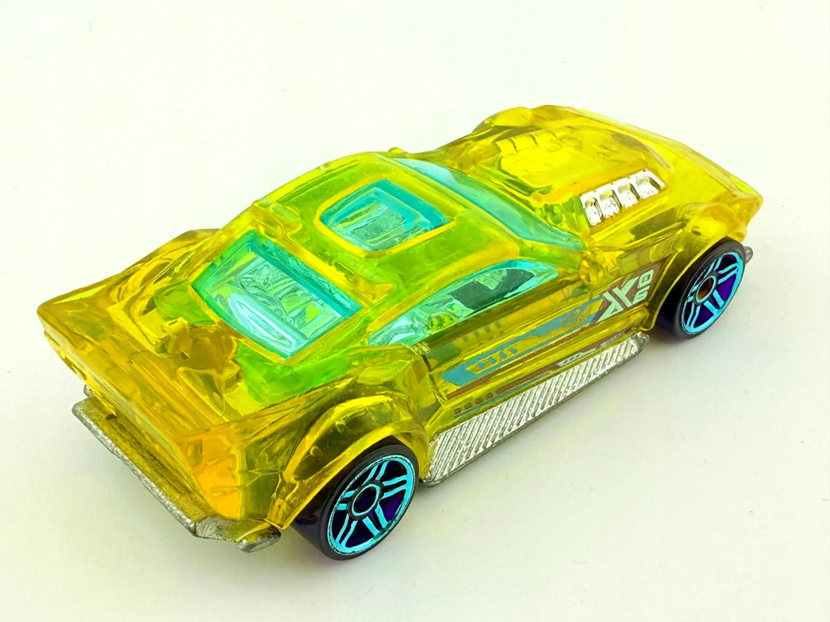X-STEAM, Hot Wheels 2016, Resoraki Die cast DTY12, Żółty Przeźroczysty 1:64 – zdjęcie 2