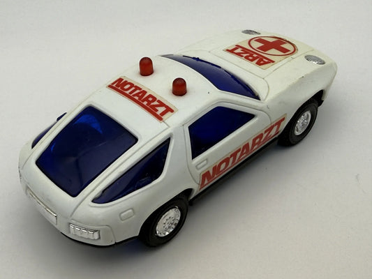 Porsche 928 GAMA '85 Biały 1:31 Made in Germany NOTARZT Vintage Model – zdjęcie 2