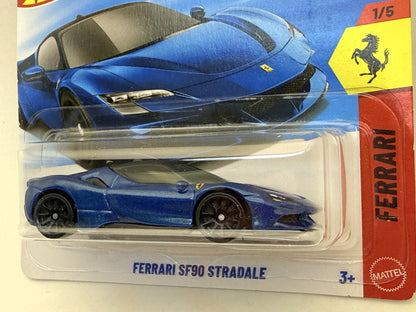 Ferrari Sf90 Stradale Mainline Hot Wheels 2026 Niebieski 1:64 – zdjęcie 2