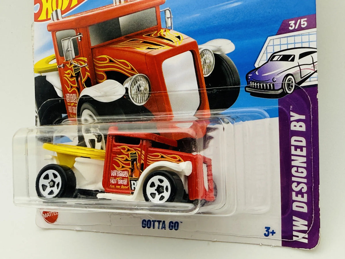 Gotta Go Hot Wheels 2025 HW Designed By 1:64 Blister Biały – zdjęcie 2
